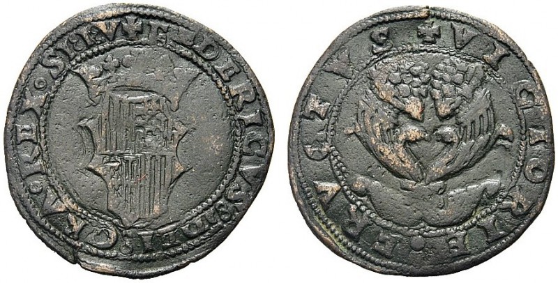 MONETE ITALIANE REGIONALI
NAPOLI
Federico III d’Aragona, 1496-1501. Doppio ses...