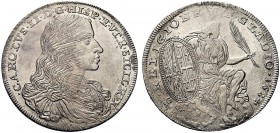 MONETE ITALIANE REGIONALI
NAPOLI
Carlo II, Re di Spagna. 1674-1700. Mezzo Ducato 1684. Ar gr. 13,71 CAROLVS II D G HISP VTR SICIL REX Busto del re v...