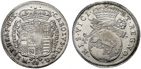 MONETE ITALIANE REGIONALI
NAPOLI
Carlo II di Spagna, 1674-1700. Tarì 1684 con mascherina. Ar gr. 5,56 CAROLVS II D G HISP NEAP REX Stemma coronato c...