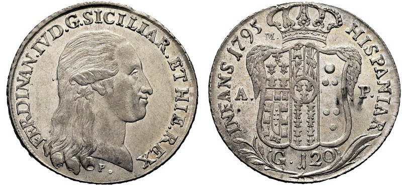 MONETE ITALIANE REGIONALI
NAPOLI
Ferdinando IV di Borbone, 1759-1798. Piastra ...