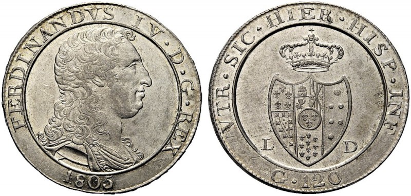 MONETE ITALIANE REGIONALI
NAPOLI
Ferdinando IV di Borbone, 1759-1798. Piastra ...