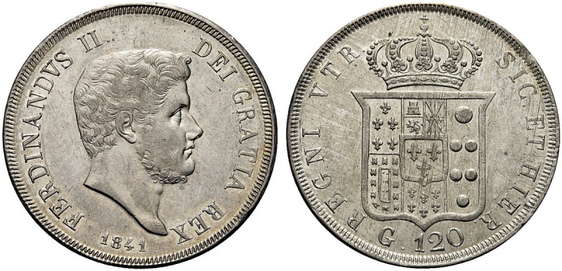 MONETE ITALIANE REGIONALI
NAPOLI
Ferdinando II di Borbone, 1830-1859. Piastra ...