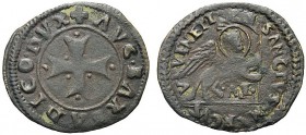 MONETE ITALIANE REGIONALI
PADOVA
Dominio Veneto, Agostino Barbarigo, 1486-1501. Bagattino. Mi gr. 1,33 Croce patente accantonata da quattro bisanti....