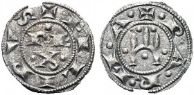 MONETE ITALIANE REGIONALI
PARMA
Repubblica, a nome di Filippo di Svevia, 1207-1208. Denaro piccolo. Mi gr. 0,53 FILIPVS Nel campo REX su due righe. ...