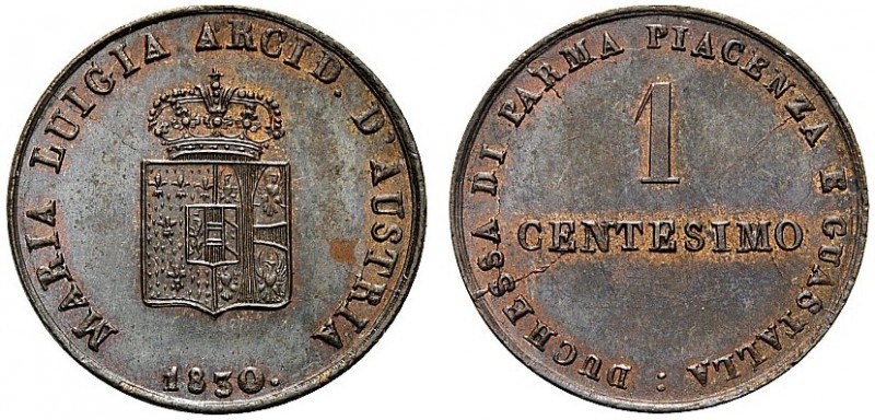 MONETE ITALIANE REGIONALI
PARMA
Maria Luigia d’Austria, 1815-1847. Centesimo 1...