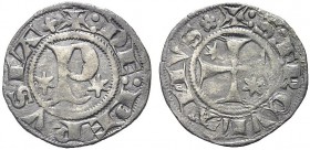 MONETE ITALIANE REGIONALI
PERUGIA
Repubblica, 1260-1506. Emissioni della prima metà del sec. XIV. Sestino. Mi gr. 1,30 P tra due stellette. Rv. Croc...