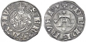 MONETE ITALIANE REGIONALI
PERUGIA
Repubblica, 1260-1506. Ordinanza del 1395. Bolognino. Ar gr. 1,09 Grande A tra quattro stelle in corona rigata. Rv...