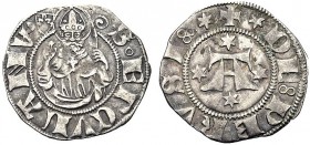 MONETE ITALIANE REGIONALI
PERUGIA
Ordinanza del 1395. Bolognino. Ar gr. 1,09 Simile a precedente. CNI 16. Delicata patina. Buon BB