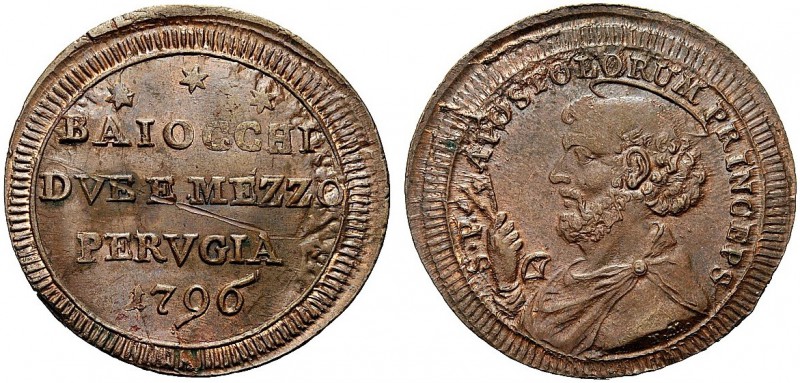MONETE ITALIANE REGIONALI
PERUGIA
Pio VI (Giovanni Angelo Braschi), 1775-1799....