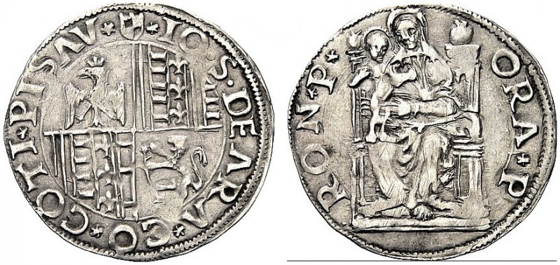 MONETE ITALIANE REGIONALI
PESARO
Giovanni Sforza, 1489-1500 e 1503-1510. Gross...