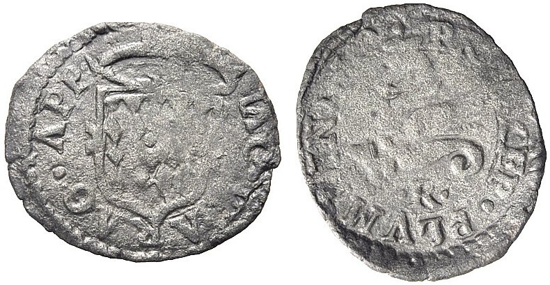 MONETE ITALIANE REGIONALI
PIOMBINO
Giacomo VII Appiani, Signore, 1594-1603. Qu...