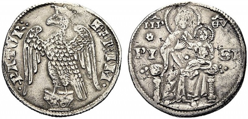 MONETE ITALIANE REGIONALI
PISA
Repubblica, 1155-1509. Aquilino maggiore o gros...