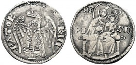 MONETE ITALIANE REGIONALI
PISA
Repubblica, 1155-1509. Aquilino maggiore o grosso da 2 soldi. Ar gr. 3,04 Come precedente. CNI 39/40; MIR 399. BB