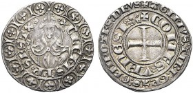 MONETE ITALIANE REGIONALI
PONTE DELLA SORGA
Clemente VI (Pierre Roger de Beaufort), 1342-1352. Grosso tornese da 28 denari. Ar gr. 4,02 CLEMS PP SES...