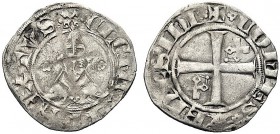 MONETE ITALIANE REGIONALI
PONTE DELLA SORGA
Clemente VI (Pierre Roger de Beaufort), 1342-1352. Denaro nero. Ar gr. 1,18 CLEMES PP SEXTVS Busto mitra...