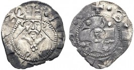 MONETE ITALIANE REGIONALI
ROMA
Martino V (Oddone Colonna), 1417-1431. Bolognino romano. Ar gr. 0,67 Busto mitrato. Rv. Scritta R O M A a croce. M. 2...