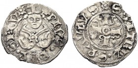 MONETE ITALIANE REGIONALI
ROMA
Pio II (Enea Silvio Piccolomini), 1458-1464. Bolognino romano. Ar gr. 0,45 Busto mitrato. Rv. Leggenda intorno alle l...