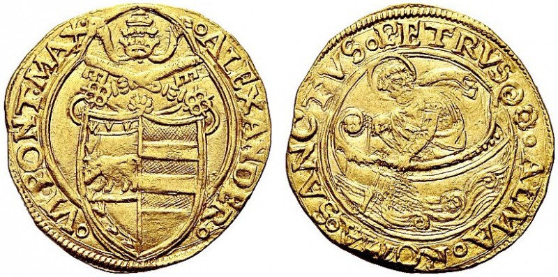MONETE ITALIANE REGIONALI
ROMA
Alessandro VI (Rodrigo de Borja y Borja), 1492-...