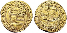 MONETE ITALIANE REGIONALI
ROMA
Alessandro VI (Rodrigo de Borja y Borja), 1492-1503. Fiorino di camera. Au gr. 3,39 ALEXANDER VI PONT MAX Stemma sorm...