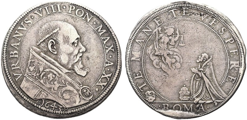 MONETE ITALIANE REGIONALI
ROMA
Urbano VIII (Maffeo Barberini), 1623-1644. Pias...