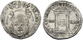 MONETE ITALIANE REGIONALI
ROMA
Urbano VIII (Maffeo Barberini), 1623-1644. Testone del Giubileo 1625 a. II. Ar gr. 9,57 VRBANVS VIII PONT MAX A II St...