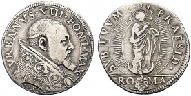 MONETE ITALIANE REGIONALI
ROMA
Urbano VIII (Maffeo Barberini), 1623-1644. Testone a. XIV. Ar gr. 8,16 Busto a s. Rv. La Madonna in ellisse. M. 76; B...