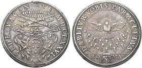 MONETE ITALIANE REGIONALI
ROMA
Sede Vacante (Cam. Card. Paluzzi-Altieri), 1676. Piastra 1676. Ar gr. 31,65 SEDE VACAN TE MDCLXXVI Stemma del Cardina...