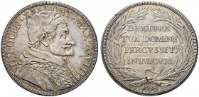 MONETE ITALIANE REGIONALI
ROMA
Innocenzo XI (Benedetto Odescalchi), 1676-1689. Piastra 1684 a. VIII. Ar gr. 31,90 INNOCEN XI PONT MAX A VIII Busto a...
