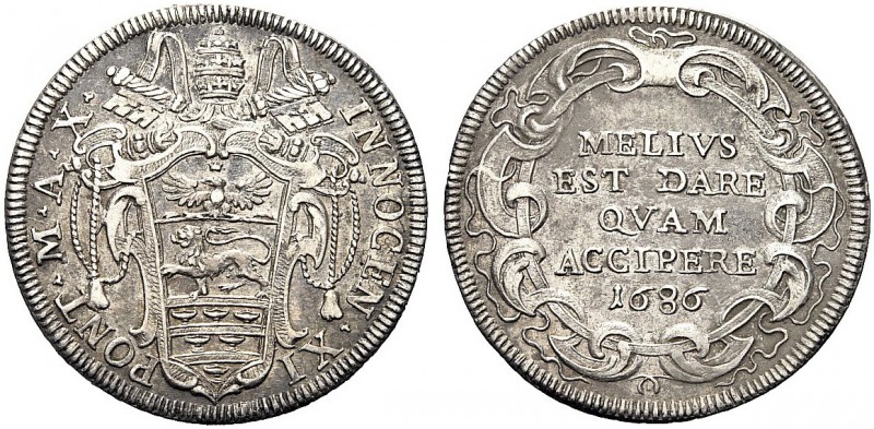 MONETE ITALIANE REGIONALI
ROMA
Innocenzo XI (Benedetto Odescalchi), 1676-1689....