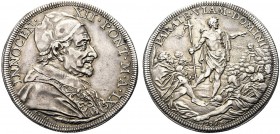 MONETE ITALIANE REGIONALI
ROMA
Innocenzo XII (Antonio Pignatelli), 1691-1700. Mezza piastra 1699 a. IX. Ar gr. 15,98 INNOCEN XII PONT M A IX Busto a...