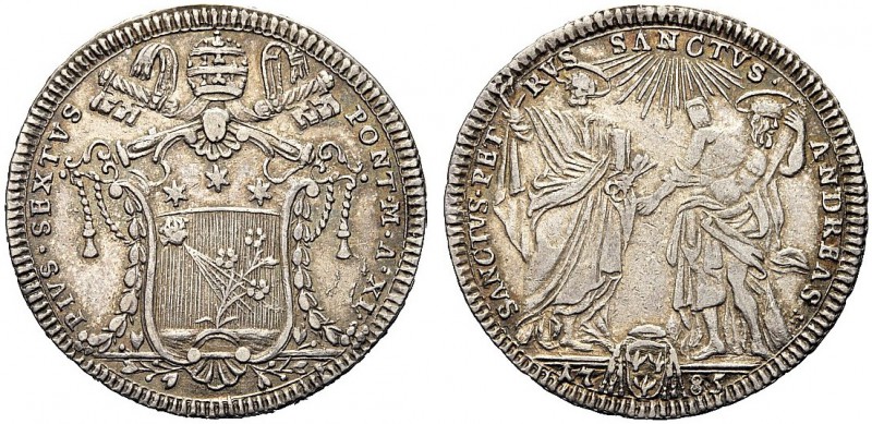 MONETE ITALIANE REGIONALI
ROMA
Pio VI (Giovanni Angelo Braschi), 1775-1799. Te...
