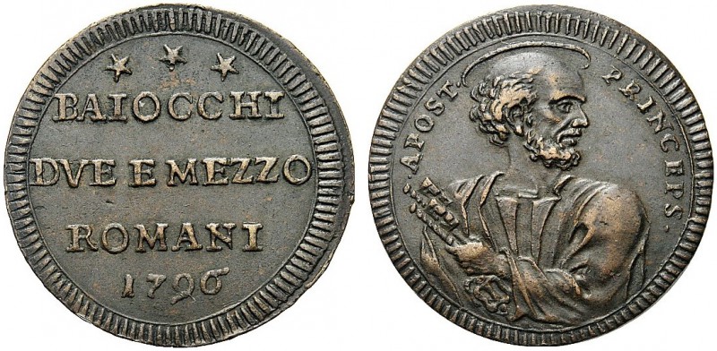 MONETE ITALIANE REGIONALI
ROMA
Pio VI (Giovanni Angelo Braschi), 1775-1799. Sa...
