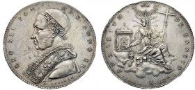 MONETE ITALIANE REGIONALI
ROMA
Leone XII (Annibale Sermattei della Genga), 1823-1829. Scudo 1825 a. II. Ar Busto a s. con zucchetto, mozzetta e stol...