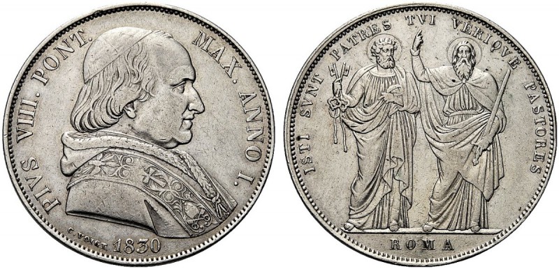 MONETE ITALIANE REGIONALI
ROMA
Pio VIII (Francesco Saverio Castiglioni), 1829-...