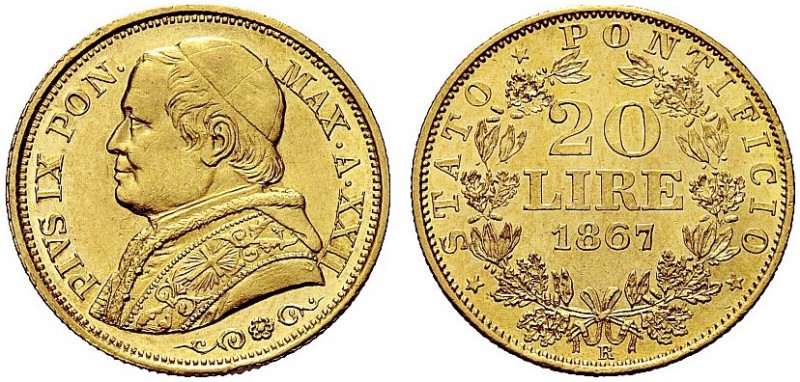 MONETE ITALIANE REGIONALI
ROMA
Pio IX (Giovanni Maria Mastai Ferretti), 1846-1...