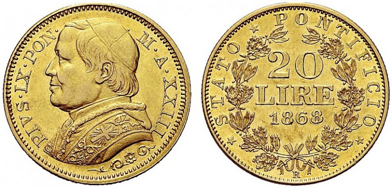 MONETE ITALIANE REGIONALI
ROMA
Pio IX (Giovanni Maria Mastai Ferretti), 1846-1...