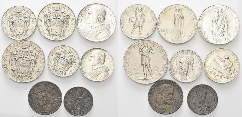 * MONETE ITALIANE REGIONALI
ROMA
Pio XI (Achille Ratti), 1929-1938. Serie comp...