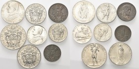 * MONETE ITALIANE REGIONALI
ROMA
Pio XI (Achille Ratti), 1929-1938. Serie completa di 8 valori 1937 a. XVI. Gig. 93. Il 5 centesimi BB, il resto del...