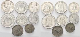 * MONETE ITALIANE REGIONALI
ROMA
Pio XII (Eugenio Pacelli), 1939-1958. Serie completa di 8 valori 1943 a. V. Gig. 239. Rarissima. FDC Coniate 1.000 ...