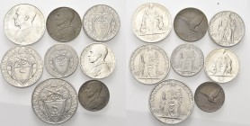 * MONETE ITALIANE REGIONALI
ROMA
Pio XII (Eugenio Pacelli), 1939-1958. Serie completa di 8 valori 1945 a. VII. Gig. 241. Rarissima. FDC Coniate 1.00...