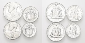 * MONETE ITALIANE REGIONALI
ROMA
Pio XII (Eugenio Pacelli), 1939-1958. Serie completa di 4 valori 1948 a. X. Gig. 244. q. FDC