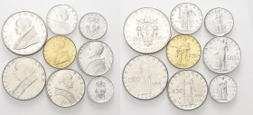 * MONETE ITALIANE REGIONALI
ROMA
Pio XII (Eugenio Pacelli), 1939-1958. Serie completa di 8 valori 1958 a. XX. Gig. 253. q. FDC