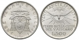 * MONETE ITALIANE REGIONALI
ROMA
Pio XII (Eugenio Pacelli), 1939-1958. 500 lire 1958, CITTA senza accento. Ar Gig. 262. FDC
