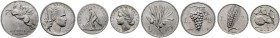 MONETE ITALIANE REGIONALI
ROMA
Repubblica Italiana, dal 1946. Serie 1946 composta da 10 Lire, 5 Lire, 2 Lire e Lira. Italma Gig. 229, 277, 324 e 361...