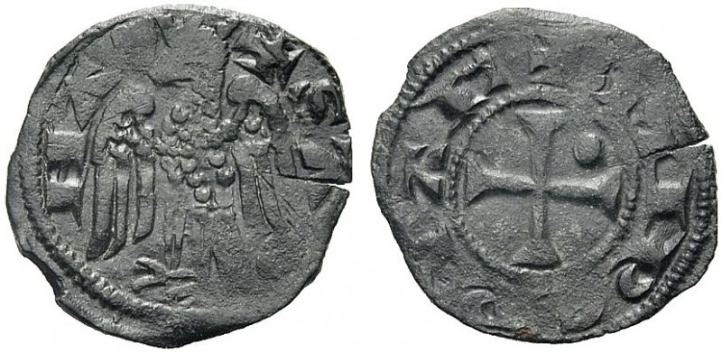 MONETE ITALIANE REGIONALI
SAVONA
Repubblica, 1350-1396. Denaro Imperiale. Mi g...