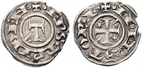 MONETE ITALIANE REGIONALI
TRENTO
Podesteria Imperiale, 1236-1255. Grosso. Ar gr. 1,11 Simile a precedente. CNI 5; Rizzolli-Pigozzo T34. Raro. Mancan...