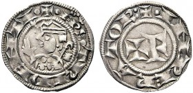 MONETE ITALIANE REGIONALI
TRENTO
1235-1255. Grosso. Ar gr. 1,64 EPS TRIDENTI Busto del vescovo mitrato a s., con la mano d. sollevata in benedizione...