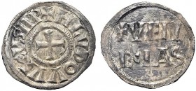 MONETE ITALIANE REGIONALI
VENEZIA
Ludovico il Pio imperatore, 814-849. Denaro. Ar gr. 1,06 HLVDOVVICVSIMP Legenda intorno a croce. Rv. VEN ECIAS in ...