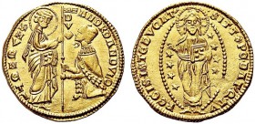 MONETE ITALIANE REGIONALI
VENEZIA
Andrea Dandolo doge LIV, 1343-1354. Ducato. Au gr. 3,55 ANDR DANDVLO Tipo solito. Paolucci 1; Fried. 1221. Conserv...