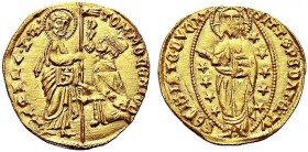 MONETE ITALIANE REGIONALI
VENEZIA
Tommaso Mocenigo doge LXIV, 1414-1423. Ducato. Au gr. 3,52 TOM MOCENICO Tipo solito. Paolucci 1; Fried. 1230. Cons...